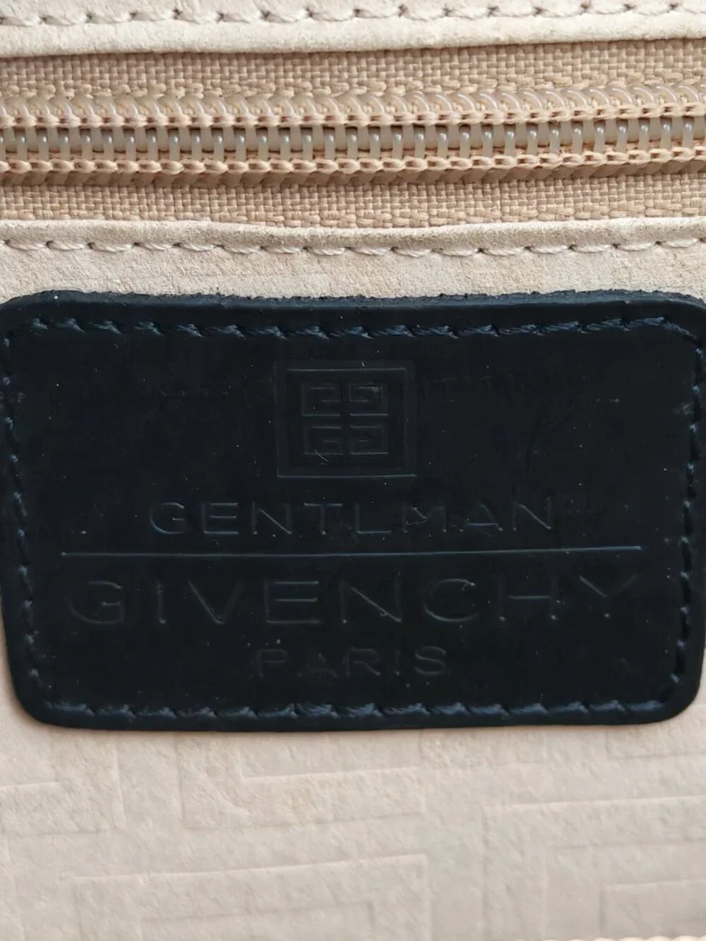 Givenchy Vintage Black Embossed Leather Top Handle Handbag Gold Tone Hardware